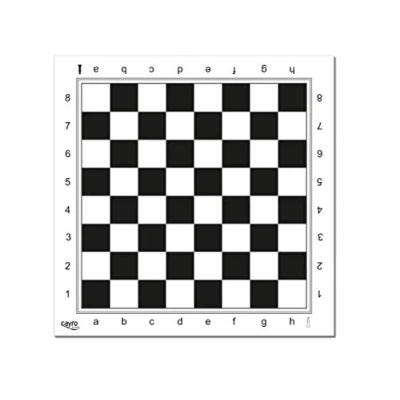 Image de Cayro Échiquier Professionnel Noir Et Blanc Plateau en Plastique Dimensions 45 X Cm Finition Impeccable Design Élégant Résistant Durable