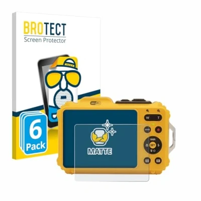 Image de BROTECT Protection Ecran Anti Reflet pour Kodak Pixpro WPZ2 (6 Pièces) Film Mat