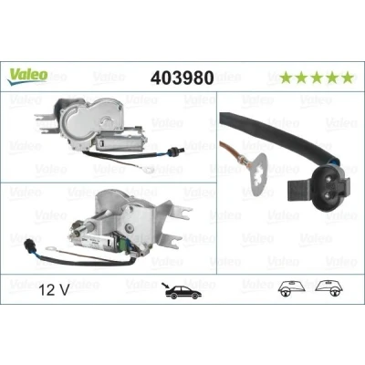 Image de VALEO ORIGINAL PART 403980 Moteur d&#039;Essuie Glace 12 arrière OPEL: Corsa B 3/5 portes