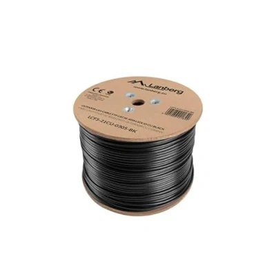 Image de Lanberg LCF5 21CU 0305 BK câble de réseau Noir 305 m Cat5e F/UTP (FTP)