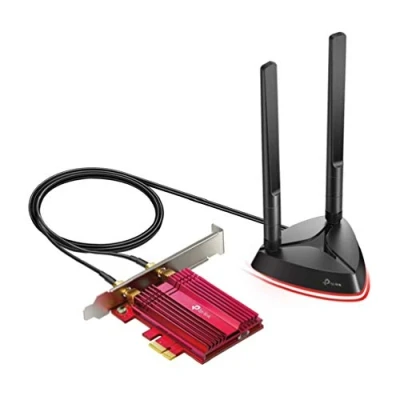 Image de TP LINK AX3000 Wi Fi 6 Bluetooth 5.2 PCI Express Adapter with Two Antennas, Intel AX200, PCIe Network Interface Card for Desktop, Low Profile Bracket Included ( Archer TX3000E)