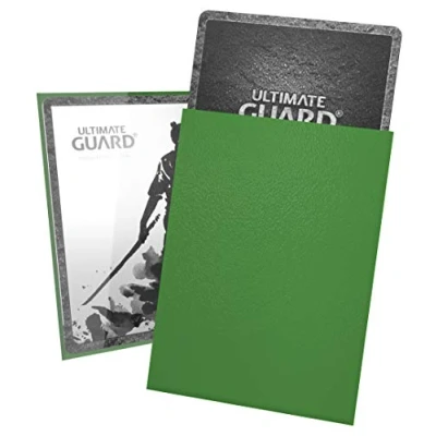 Image de Ultimate Guard Katana Sleeves Standard Size Green (100) Pochettes pour Cartes, UGD010110, Vert