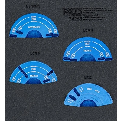 Image de BGS 74265 Insert de servante d&#039;atelier 1/6: Kit calage pignon réglage d’arbre à cames pour Mercedes Benz M152, M157, M276, M278