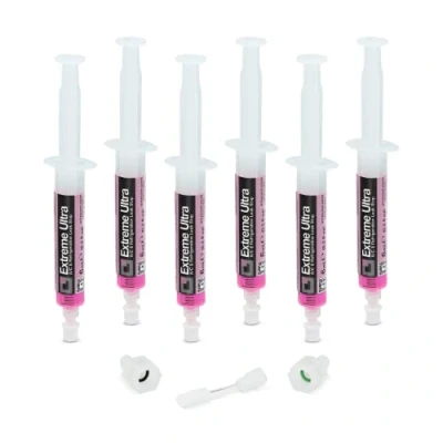 Image de ERRECOM Extreme Ultra 6 x ml, anti fuite de climatisation et réfrigération, comprend 1/4 SAE 5/16 (R410a, R32) adaptateurs