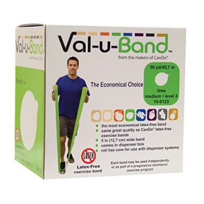 Image de CanDo Val u Band Appareil de Musculation la Main Latex Free Lime45 M