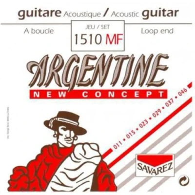 Image de Savarez Jeu de Cordes pour Guitare acoustique 668737 1510MF Loop End (11 46)