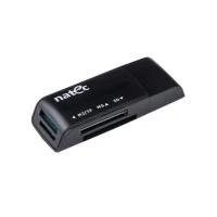 Image de Lecteur de carte NATEC MINI ANT 3 SDHC, MMC, M2, micro SD USB 2.0 noir NCZ 0560