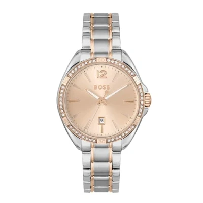 Image de BOSS Montre Analogique à Quartz pour femme avec Bracelet en Acier Inoxydable deux coloris 1502622