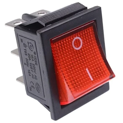 Image de Interrupteur LED KCD4 A Bascule 2 Positions 6 PIN/Broches AC 250V/15A 125V/20A Marche ARRÊT/on Off (098)