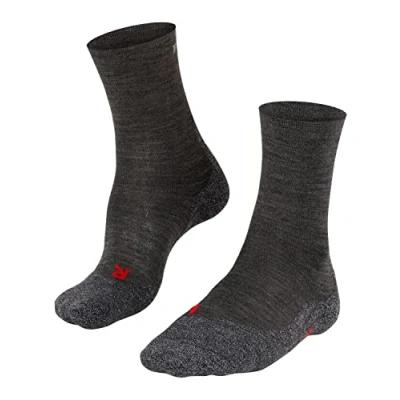 Image de Falke TK2 Explore Sensitive Trekking Functional SOFT TOP Mediumcushioned Chaussettes de sport, Femme, Taille: 41/42, Asphalt mel