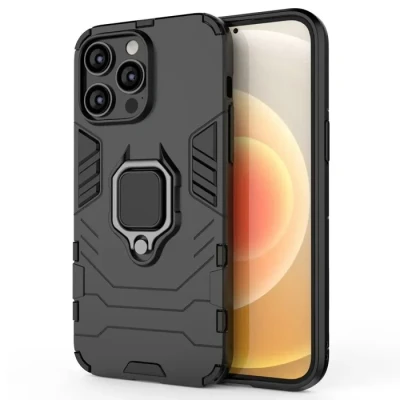 Image de Coque pour Apple iPhone 14 Pro Max housse etui rigide anti choc + film ecran NOIR