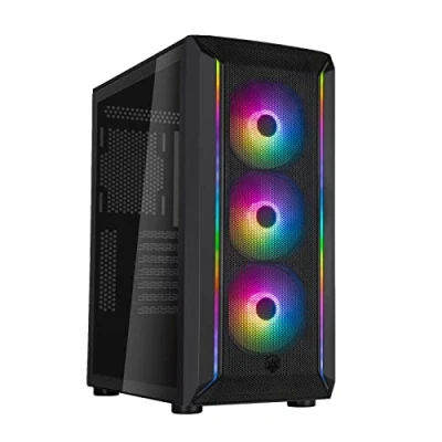 Image de Silverstone FARA 511Z Châssis de Jeu ATX à Flux d&#039;air élevé avec Un Excellent potentiel Refroidissement, SST FA511Z BG