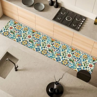 Image de Comart, Austin Tapis de Cuisine en Polyester imprimé, antidérapant, 50 x 270 cm