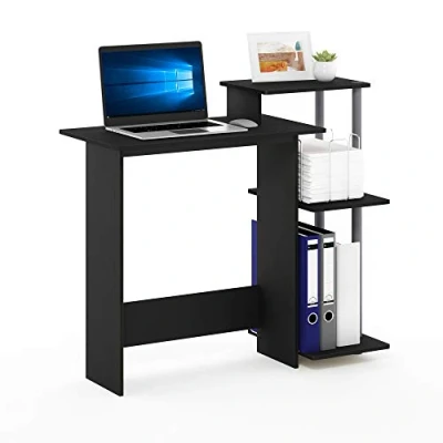 Image de Furinno Efficient Home Bureau pour D&#039;ordinateur Portable, Noir/Gris