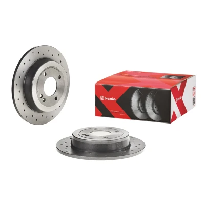 Image de BREMBO XTRA LINE 08.C172.1X Disque de frein 262 10 4 plein, troué revêtu avec vis/boulons KIA: Rio 3, 4, Stonic 3/5 portes
