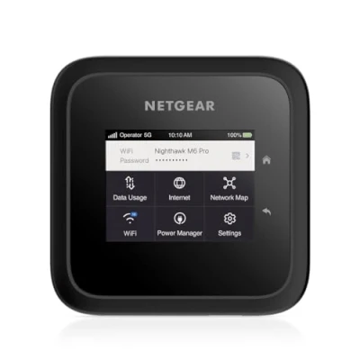 Image de NETGEAR Nighthawk M6 Pro Routeur 5G WiFi 6E (MR6450), Modem, Box portable, Jusqu&#039;à 32 appareils, Cle, Hotspot Compatible tous opérateurs et toutes cartes sims, Le meilleur Performant sécurisé