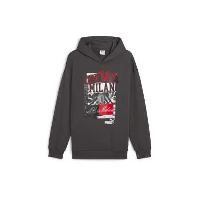 Image de Puma AC Milan Sweat à capuche Shadow gray black, Homme, Taille: Small, black