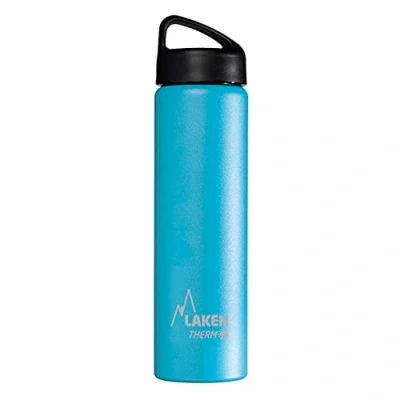 Image de Laken Bouteille Isotherme Classique en Acier Inoxydable avec Isolation Sous Vide et Goulot Large 750 ml Bleu Clair