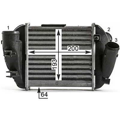 Image de MAHLE ORIGINAL CI 430 000P Intercooler AUDI: A4 B7 Avant, Berline, B6 Avant