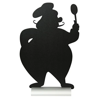 Image de Securit Ardoise de table socle alu en forme Chef
