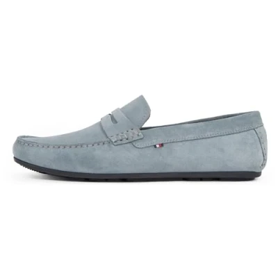 Image de TOMMY HILFIGER Mocassins Homme en Daim, Gris (Overcast Grey), 45