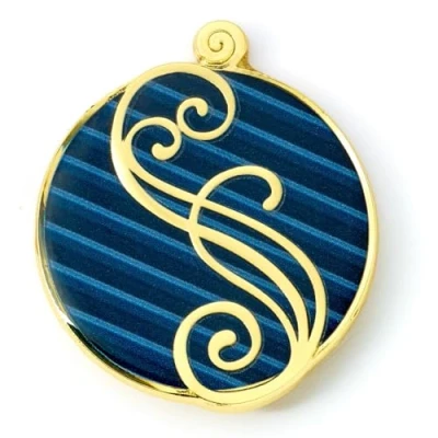 Image de Wicked Badge à épingle avec logo Shiz bleu, taille unique, Zinc, Pas de gemme