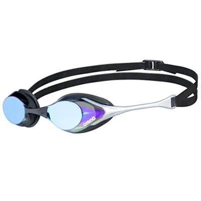 Image de arena Cobra Original Swipe Mirror Lunettes de Natation Unisex Adulte Race, avec Verres Miroir, Anti buée, Protection UV, 4 Ponts Nez Interchangeables