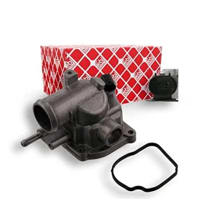 Image de FEBI BILSTEIN 38817 Boîtier du thermostat avec joint d&#039;étanchéite commutateur de température MERCEDES BENZ: Classe E Berline