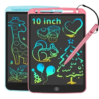 Image de JOEAIS Tablette Dessin Enfant 2 Pack, Graphique De 10 Pouces pour Enfants, Jeux Ardoise Magique Cadeaux Parfaits Les GarçOns Et Filles 3 4 5 6 7 8 9 11 12 Ans (Rose + Bleu)