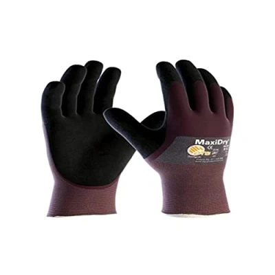 Image de ATG 56425 09B MaxiDry Gants trempés 3/4 pour manipulation de précision Taille L