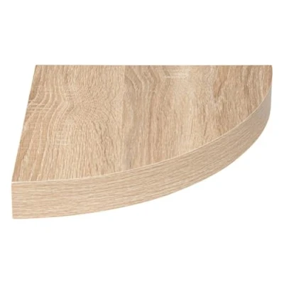 Image de Five Étagère d&#039;angle Murale Flottante Effet chêne Naturel 25 x cm Fixations Invisibles