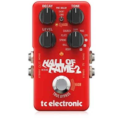 Image de TC Electronic Hall Of Fame 2 Reverb Pédale D’Effet Légendaire avec FootswiTCh Mash Révolutionnaire et Effet Shimmer