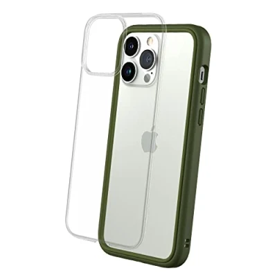 Image de RhinoShield Coque Compatible avec [iPhone 13 Pro Max] Mod NX Protection Fine Personnalisable Technologie Absorption des Chocs [sans BPA] Vert Kaki