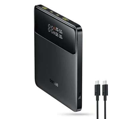 Image de Baseus Batterie Externe Fine 20 000 mAh 100 W PD QC 4.0 Chargeur Rapide Blade H1 pour Ordinateurs Portables, MacBook, iPad, iPhone 16 15, Switch, Steam Deck, Samsung Galaxy, ROG Ally, AirPods