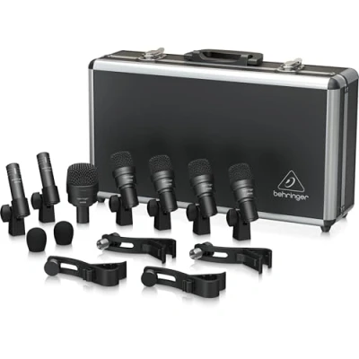 Image de Behringer BC1200 Jeu de Micros Professionnels Batterie 7 Pièces pour Utilisation en Studio ou Concert
