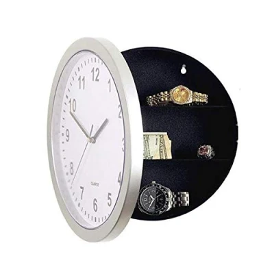 Image de Bumdenuu Coffre Fort Cache D&#039;Horloge Murale,Horloge Murale Cachee Coffres Forts Secrets pour Cachette Secrete De Argent Especes
