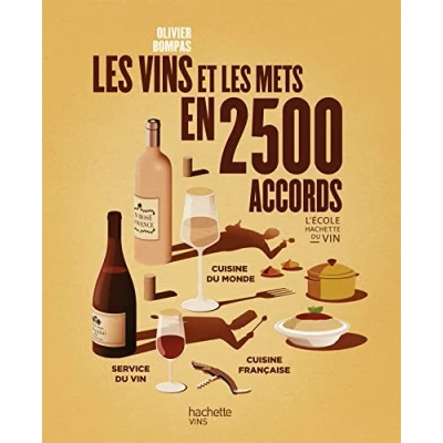 Image de les vins et mets en 2500 accords (Broché)