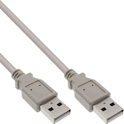 Image de INLINE Câble USB 2.0 A à A, beige, 3m
