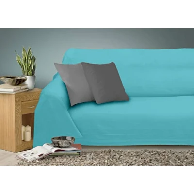 Image de Miracle Home Caiman Couvre lit multifonction 100 % coton Vert 220 x 260 cm