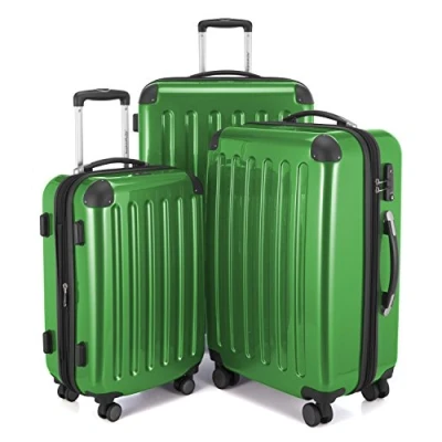 Image de HAUPTSTADTKOFFER Alex Ensemble de 3 Valises Rigides Vert Brillant, TSA, (S, M &amp; L), 235 litres
