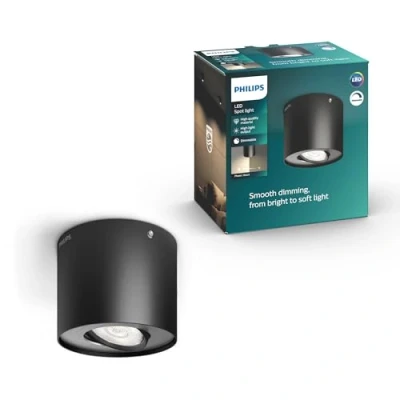 Image de Philips 533003016 Phase Luminaire d&#039;Intérieur Spot LED Métal Noir 4,5 W