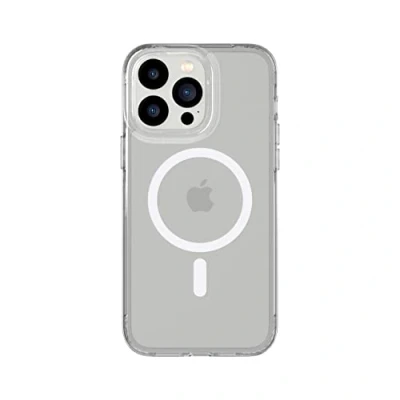 Image de tech21 Evo Clear Coque pour iPhone 14 Pro Compatible avec MagSafe de téléphone Transparente Résistante aux Rayures et Chocs Protection Multi Chute