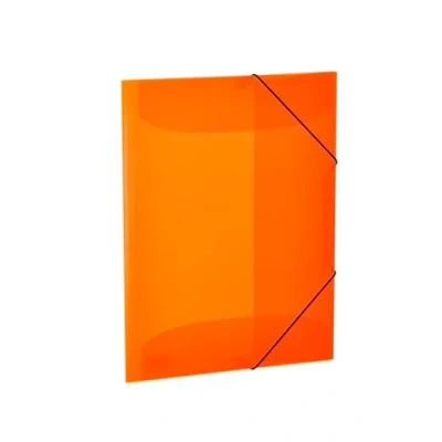 Image de HERMA 19697 Lot de 3 porte documents A3 Orange fluo translucide en plastique robuste lavable très résistant avec rabats intérieurs et élastique pour enfants, garçons filles