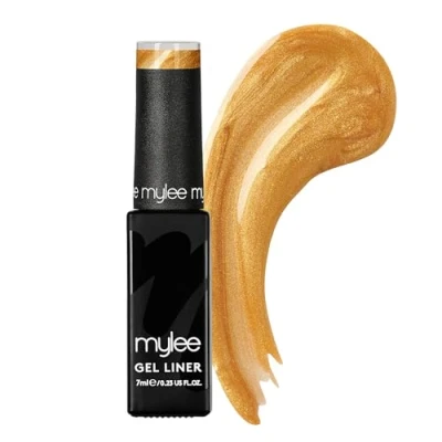 Image de Mylee Vernis à ongles Liner Gel 7ml [Goldy Locks] avec pinceau pour Nail Art intégré Manucure et pédicure UV/LED, Usage professionnel domestique Application facile durable