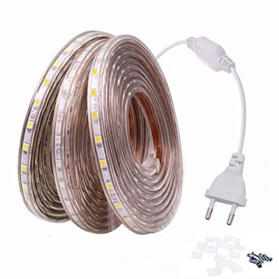 Image de FOLGEMIR Ruban à LED 2m Blanc Froid, Bande Lumineuse 220V 230V, 60 LEDs/m strip, étanche IP65