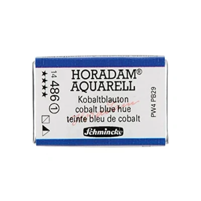 Image de Schmincke HORADAM® AQUARELL aquarelle d&#039;artiste très fine, 486 bleu de cobalt, 14 043, 1/1 godet