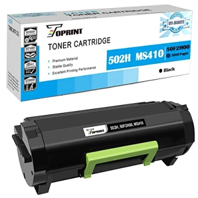 Image de TOPRINT Cartouche de Toner Compatible 502H 50F2H00 Haute Capacité 5000 Pages Noir pour Lexmark MS310d MS310dn MS312dn MS410d MS410dn MS415dn MS510dn MS610de MS610dn MS610dte MS610dtn