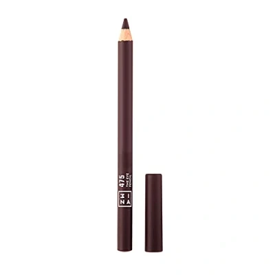 Image de 3INA MAKEUP The Eye Pencil 475 Grenade Crayon pour les Yeux Formule Longue Durée Texture Crémeuse Couleur Intense Facile à Appliquer Estompe Intégrée Vegan Cruelty Free