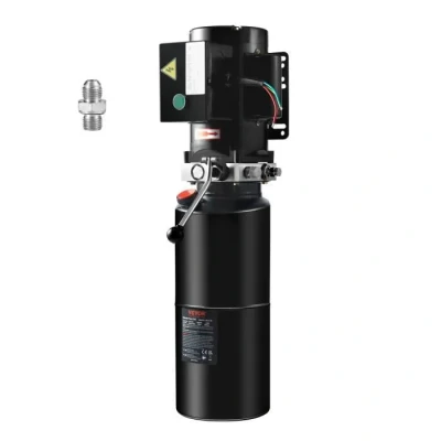 Image de Pompe Hydraulique VEVOR Groupe AC 220V 9,5L Simple Effet pour Camion à Benne Basculante
