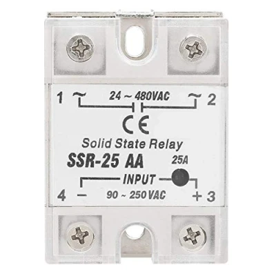 Image de Akozon Relais à Semi Conducteurs SSR 25 AA Module de Statique 25R AC Entrée 90 250V Output